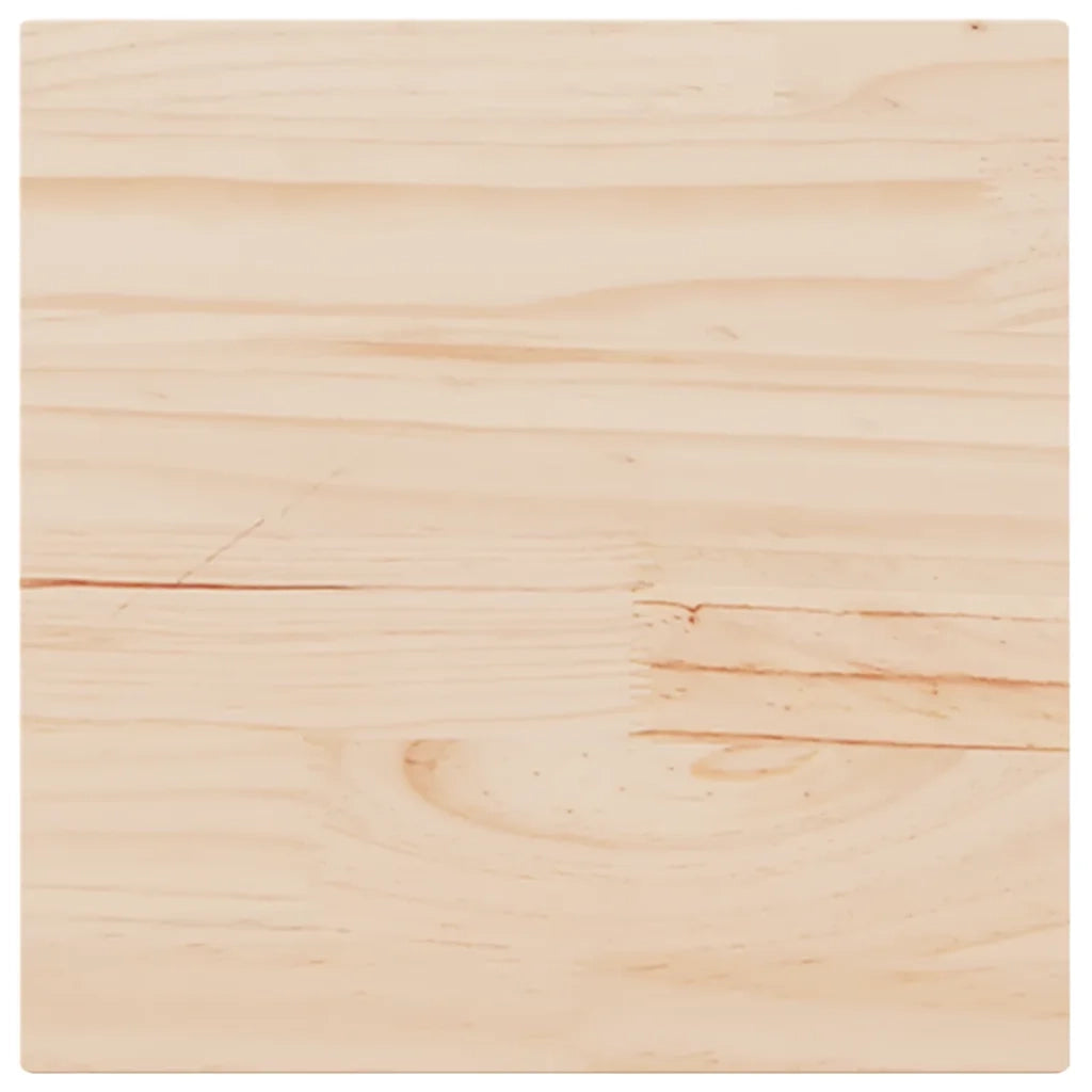 vidaXL Piano Tavolo 50x50x1,7 cm Quadrato in Legno Massello di Pino