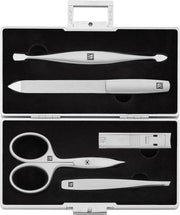 Set di manicure 5 pezzi con contenitore in alluminio robusto nero