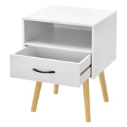 Comodino cassettiera con base a cassetti comodino con vano contenitore 57 cm bianco 03_0006227