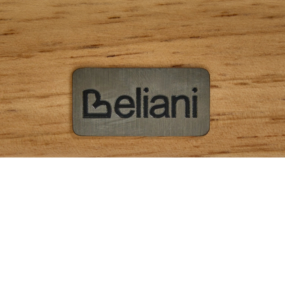 Set di 2 sedie da pranzo con struttura in legno e rivestimento in tessuto marrone chiaro e beige, schienale ovale con intreccio viennese, stile Japandi