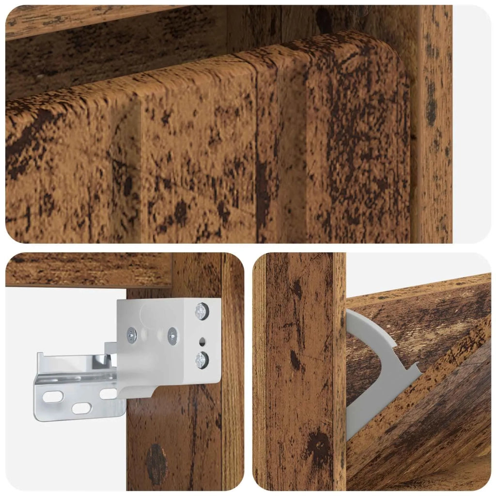 Mobiletto per Scarpe da Muro ZWOLLE 71 x 17 x 86 cm 896423