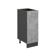 Armadio cucina dispensa alto R-Line Calcestruzzo/Antracite 30 cm senza piano di lavoro Vicco