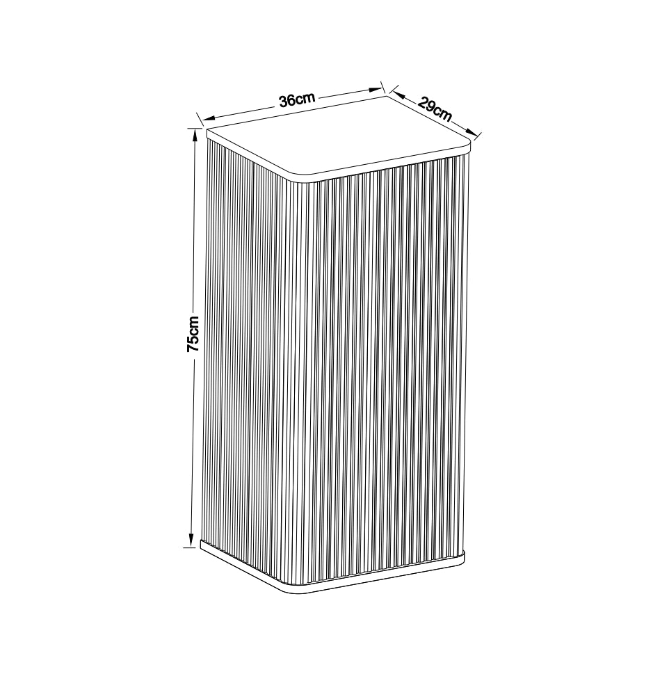 Armadietto da parete per bagno 36x29x75 cm bianco, con scanalature e push-to-open