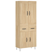 Credenza | Madia | Buffet da pranzo | Armadio da pranzo Rovere Sonoma 69,5x34x180 cm in Legno Multistrato