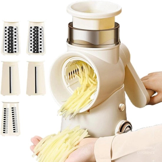 Raspatore manuale rotante per formaggi con foro di punta - Tritacarne per verdure e formaggi