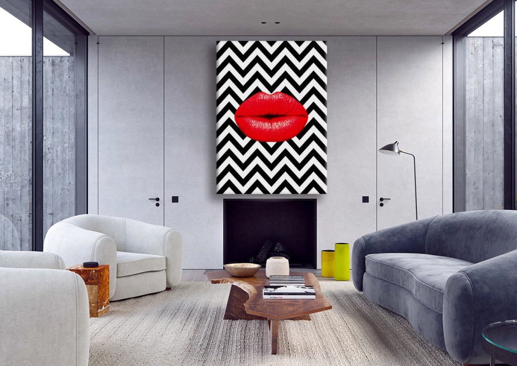 Ipnotickiss -  Quadro Canvas Contemporaneo su telaio in legno Misura: 70x100 cm
