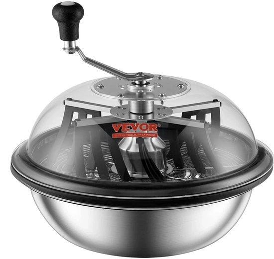 Trimmer per Buds - con Lame in Acciaio Inossidabile - per Trimmer per Spin Twisted Clear Dome - Testa Trimmer - Trimmer per Buds Manuale - 16 pollici Bowl - Argento