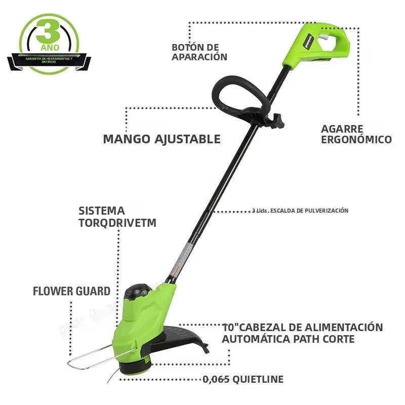 Tagliasiepi telescopico Elettrico senza fili 24V lama 10 pollici maniglia pieghevole antiscivolo