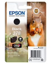 Epson Squirrel Singlepack Black 378 Claria Photo HD Ink