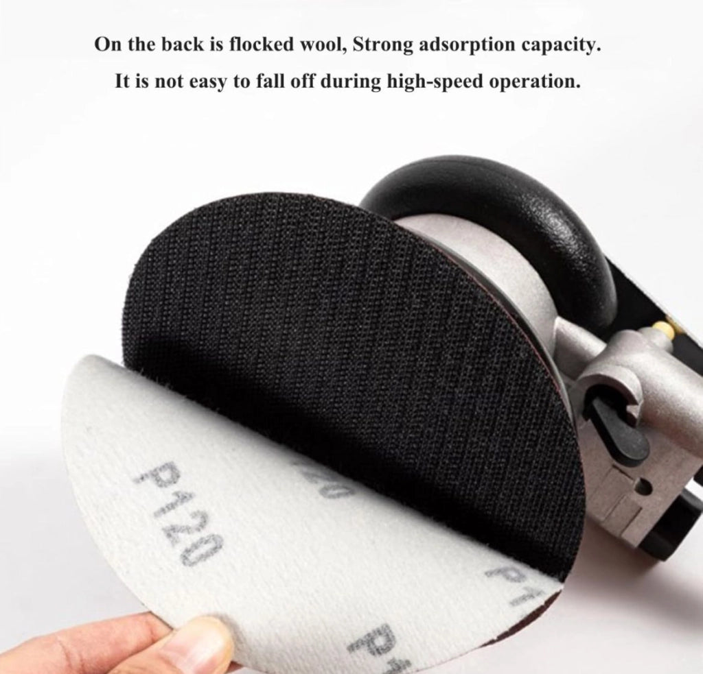 10 Dischi Abrasivi Carta Vetrata A Strappo 115mm grana 120 Disco Velcro 4.5"