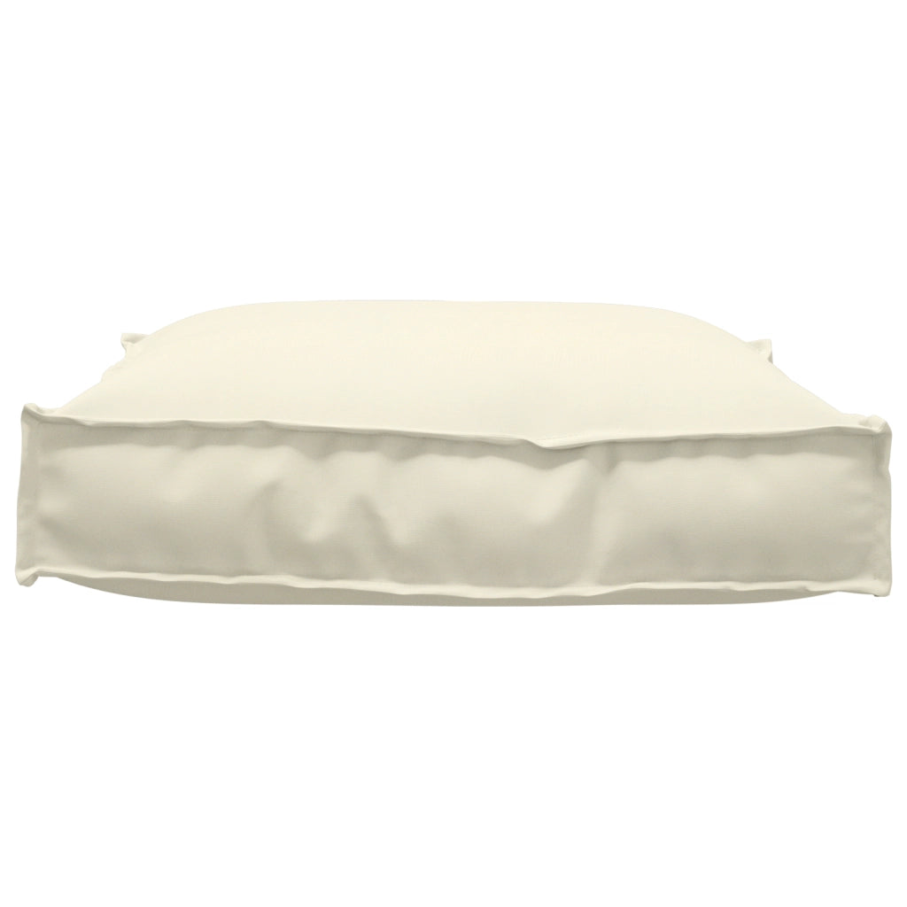 Cuscino per pallet  per seduta crema 70x70x12 cm in tessuto Oxford