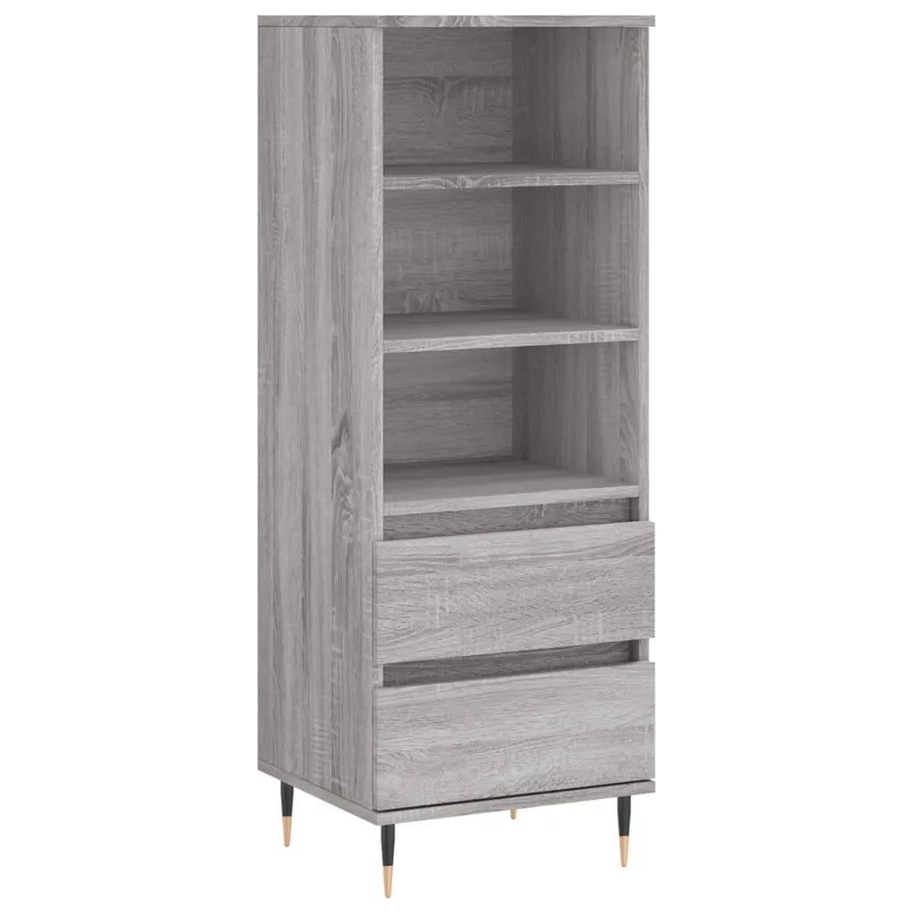 Credenza Grigio Sonoma 40x36x110 cm in Legno Multistratocod mxl 78586