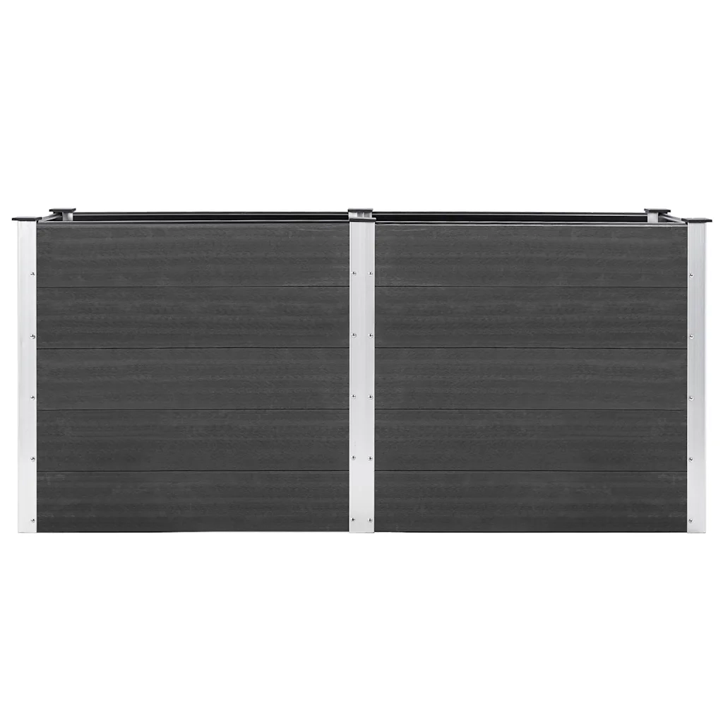 Fioriera Rialzata da Giardino 200x50x91 cm in WPC Grigio 318096