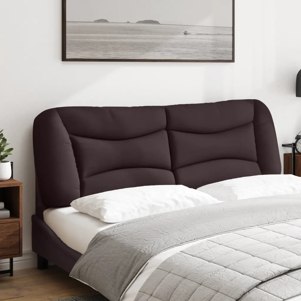 Cuscino Testiera Hvar Marrone Scuro 160 cm in Tessuto 374591
