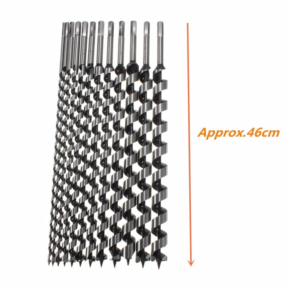 Trade Shop - Kit 6 Punte Per Trapano Tassellatore Puntale Trivella Autofilettante Legno 460m -