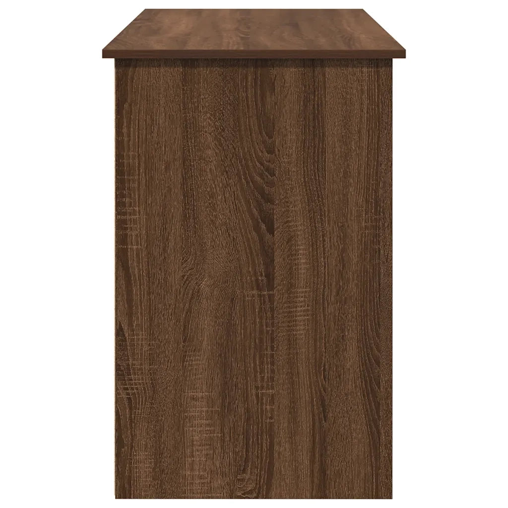 Scrivania Rovere Marrone 102x50x75 cm in Legno Multistrato 860469