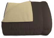 Trapunta Invernale Matrimoniale Doubleface 300gr Marrone/Panna