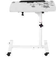 Tavolo da Laptop Regolabile in Altezza - Tavolo Accessorio - Tavolo da Soggiorno - Tavolo da Visita - Sedia da Laptop - Tavolo in MDF di Alta Qualità con Ruote