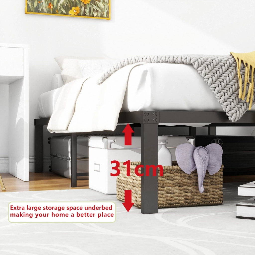 LETTO in Metallo 120x200 cm Nero