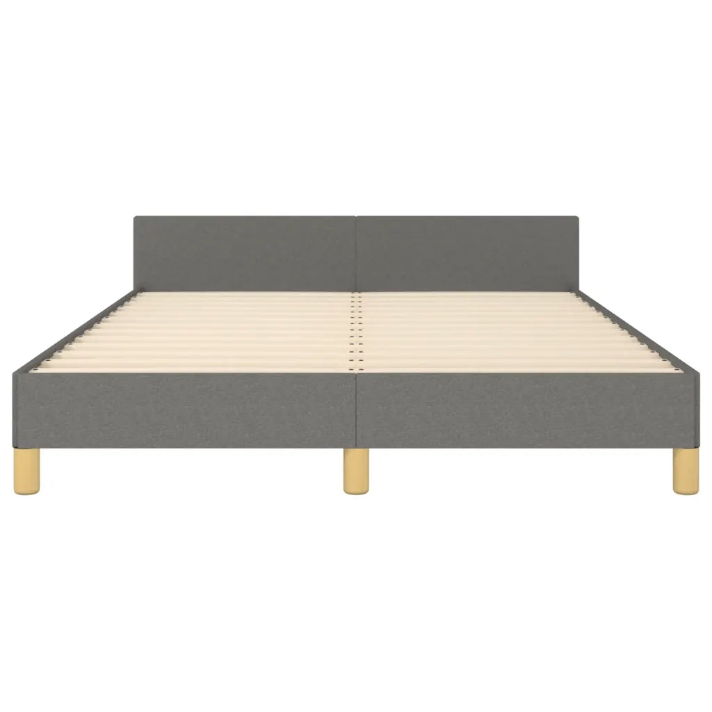 Giroletto senza Materasso Grigio Scuro 140x200 cm Tessuto