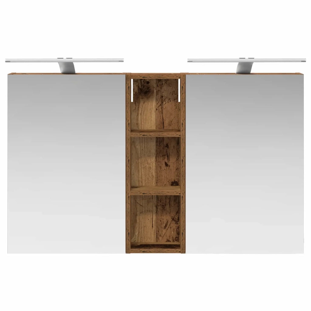 Set di Armadi da Bagno con porta 3 pcs 100 x 10,5 x 60,5 cm 3403710