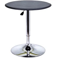 Tavolino da Bar Rotondo Girevole e Regolabile in Altezza (67-93cm)