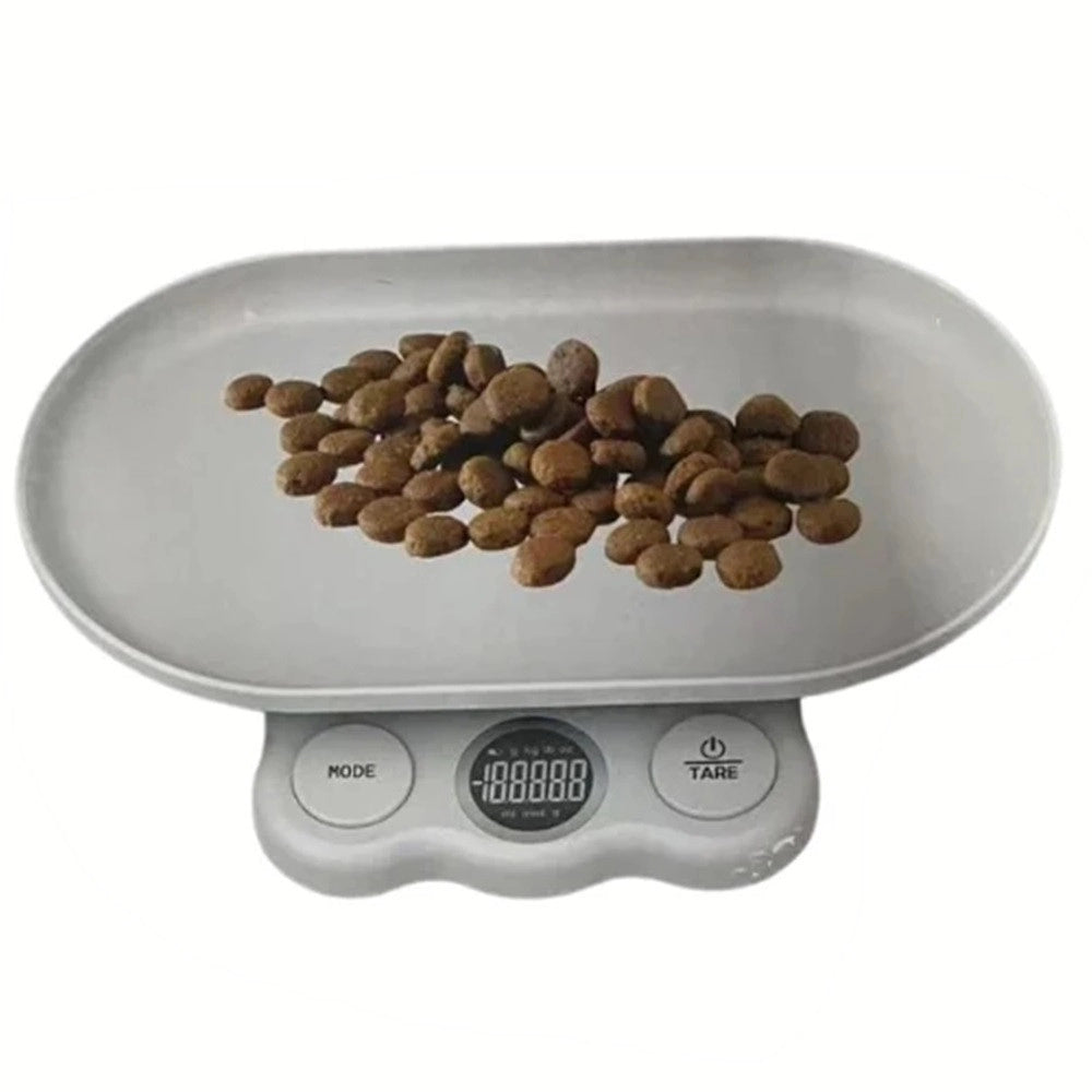 Trade Shop - Mini Bilancia Digitale Per Misurazione Alimenti Animali Domestici Con Ciotola Q-c220 -