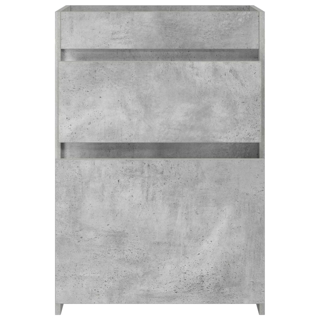 Mobiletto da Bagno Sotto Lavabo Grigio Cemento