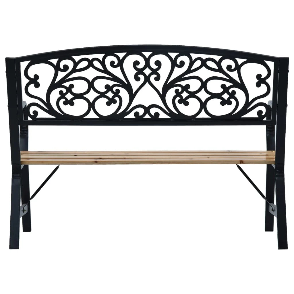 Panca da giardino mobili da esterno terrazza 120 x 56 x 87 cm legno 02_0011192