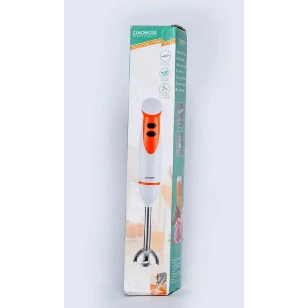 Trade Shop - Frullatore Mixer A Immersione 300w Lame Acciaio 2 Velocità Cucina Trita Tx-9112 -