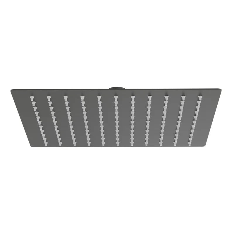 Soffione quadrato 25 x 25 cm gungrey - serie Giove