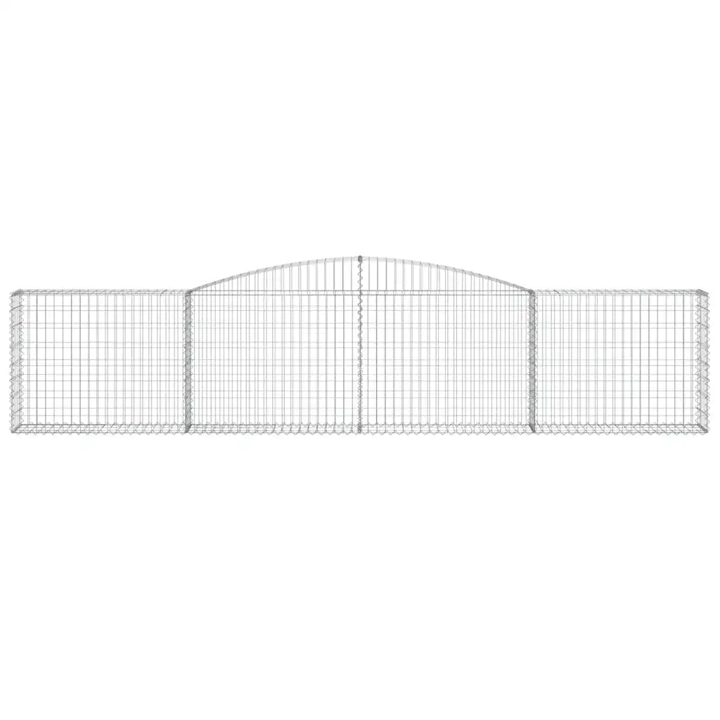 Cesti Gabbioni ad Arco 6 pz 400x30x80/100 cm Ferro Zincato