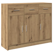Credenza | Madia | Buffet da pranzo | Armadio da pranzo Rovere Artigianale 91x28x75 cm in Legno Multistrato