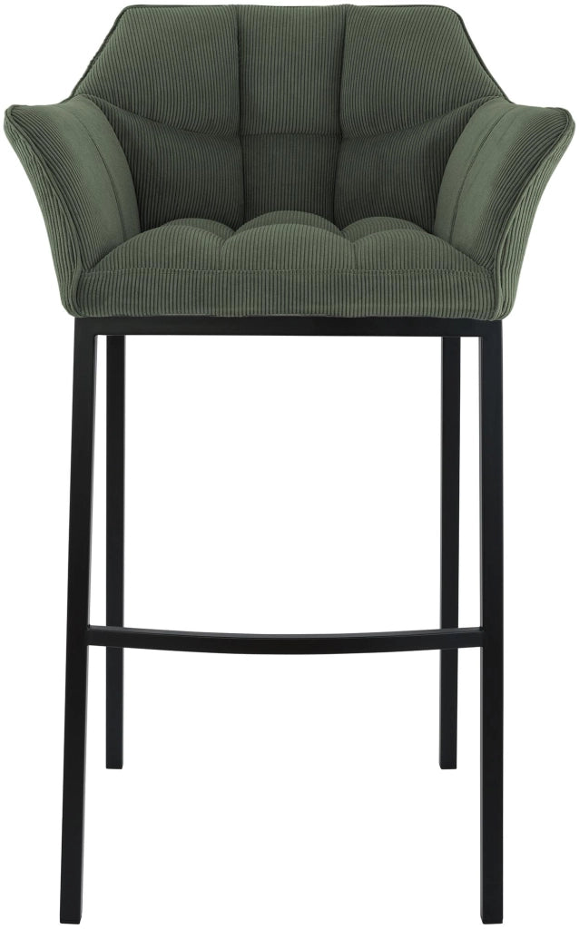 Sgabello bar Damaso B Cord con telaio a 4 piedi 3