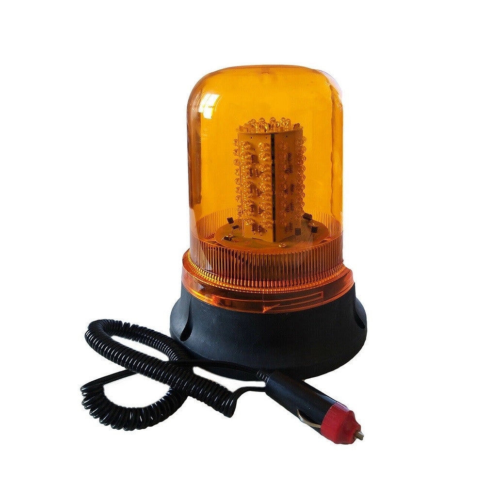Trade Shop - Lampeggiante 100 Led Segnalatore Emergenza Rotante Calamita Magnetico Auto 12v -