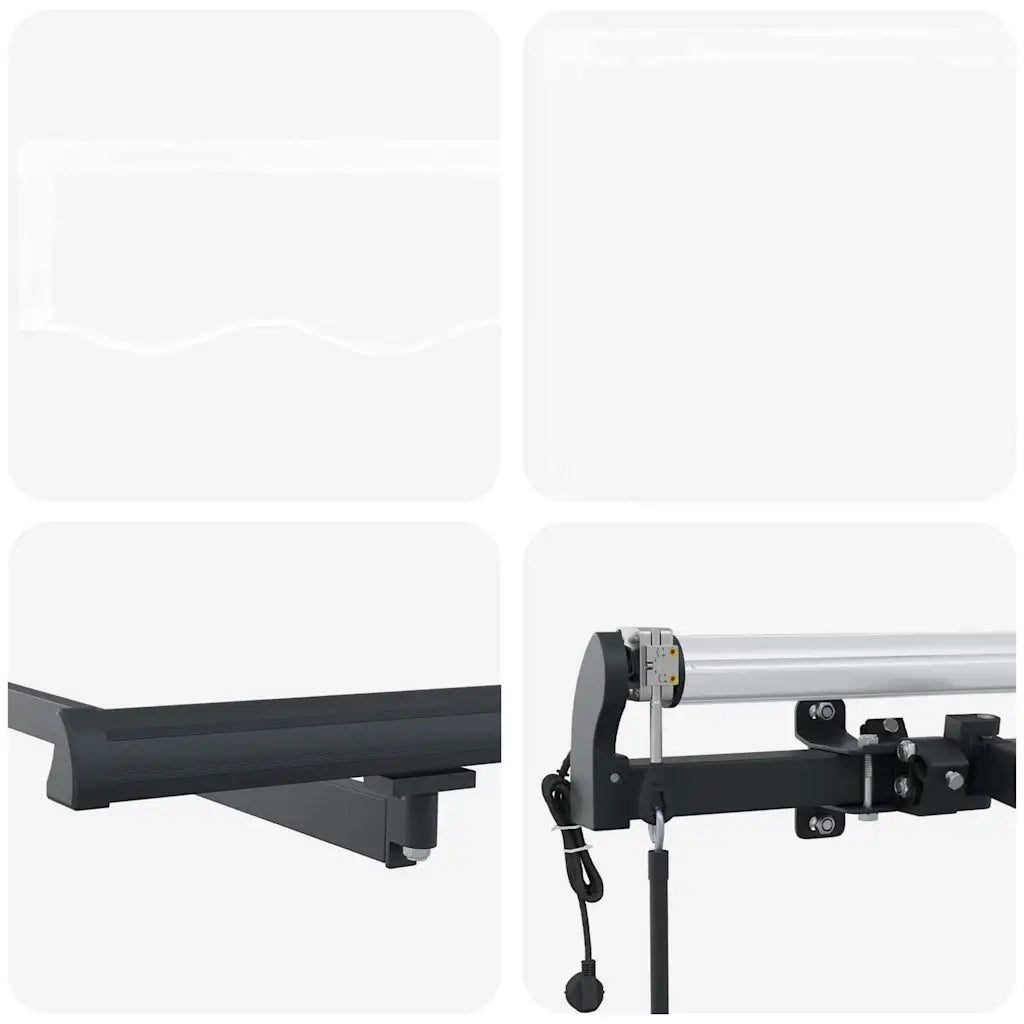 Tenda Retrattile Bianco 400 × 350 cm Tessuto e Alluminio 3330797