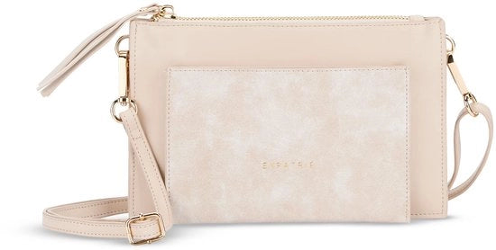 Borsa a Spalla per Donne in Beige - Elegante Clutch e Borsa da Braccio con Cinturino Rimovibile - Borsa Piana e Piccola per Matrimoni e Uscita