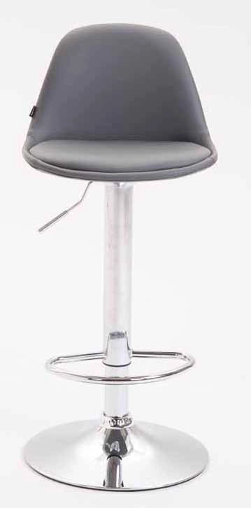 Set 2 Sgabelli Kiel in similpelle grigio,cromo