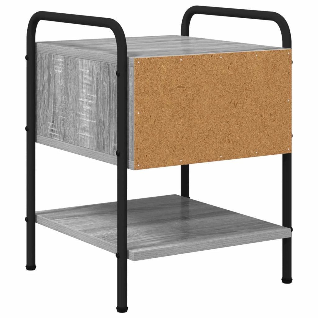 Armadio da Notte 2 pz Sonoma grigio 35 x 36,5 x 47 cm 8007666