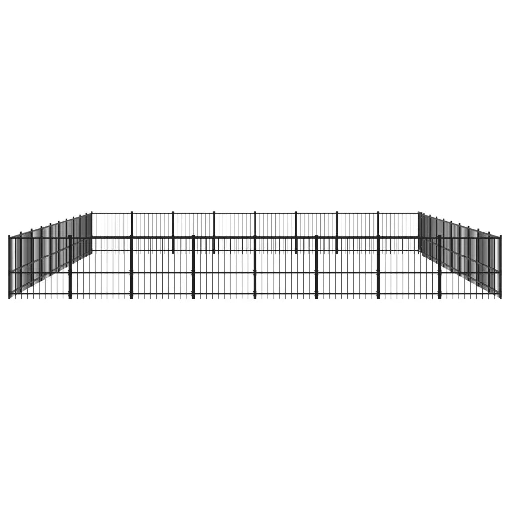 Gabbia per Cani da Esterno in Acciaio 75,27 mÂ²