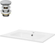 Wastafel inclusa con scarico con sovrappioggia 61x46x16,5 cm ceramica bianca 

Specifica tecnica: 
- Dimensioni: 61x46x16,5 cm
- Materiale: Ceramica