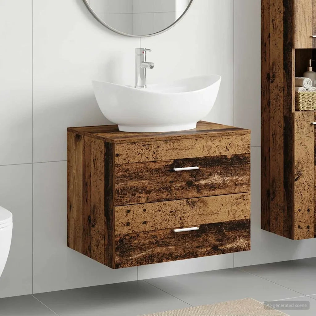 Set di mobili per il bagno Legno antico Legno ingegnerizzato 3404404