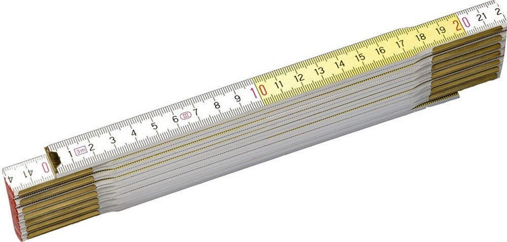 10pz doppiometro in legno di faggio  lunghezza mt.2 cod:ferx.vit31718