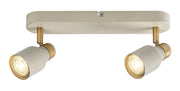 Plafoniera orientabile Nezori 2xGU10 bianco oro Rabalux