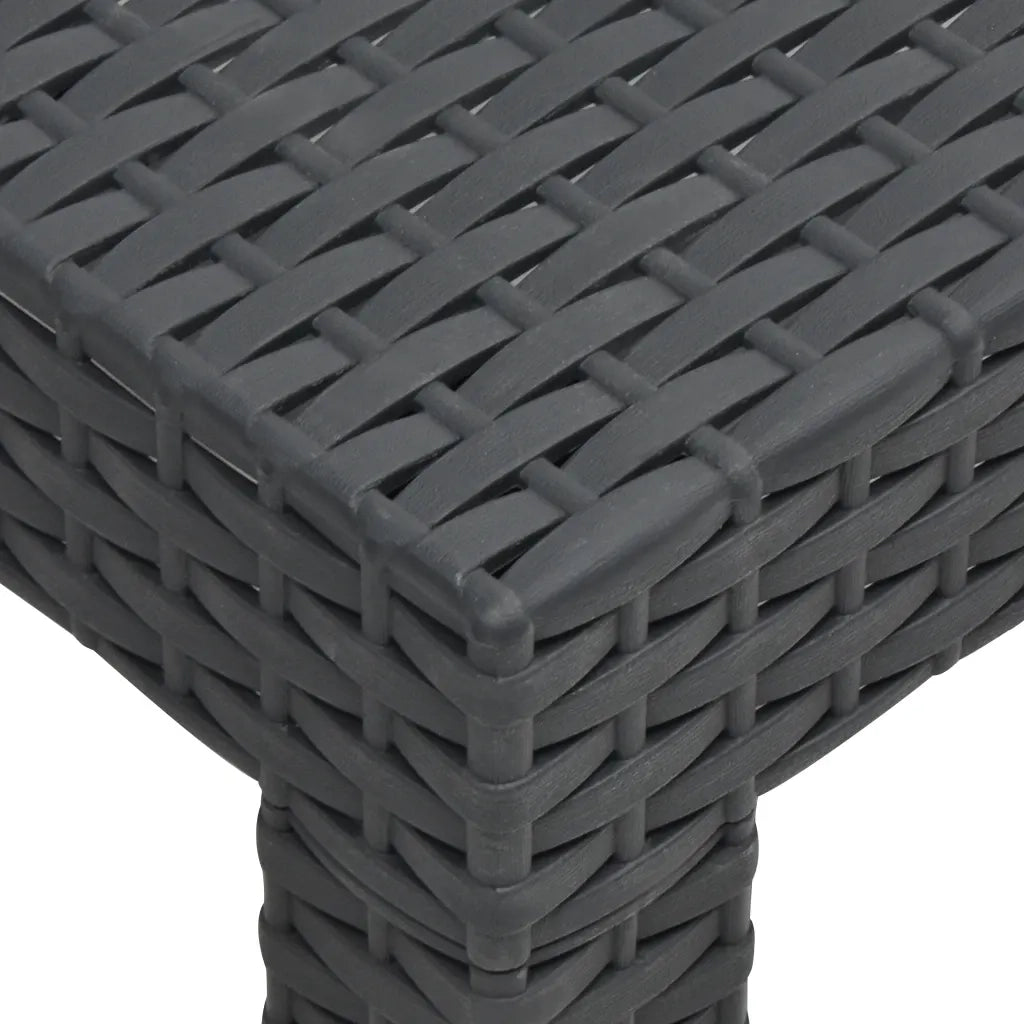 Set Divani da Giardino 3 pz con Cuscini in Rattan PP Antracite 3067233