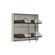 Letti Singoli Doppi a Scomparsa Salvaspazio Orizzontale Kando H190,8 cm con Materasso Cashmere