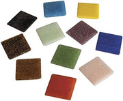 Mix di vetri colorati per mozaico, ca. 325 pezzi, 1 kg, resistente al gelo, 2x2 cm, per decorazione e artigianato
