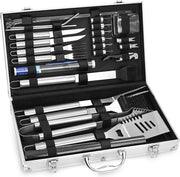 Set di accessori per barbecue in acciaio inossidabile con pinza e badile