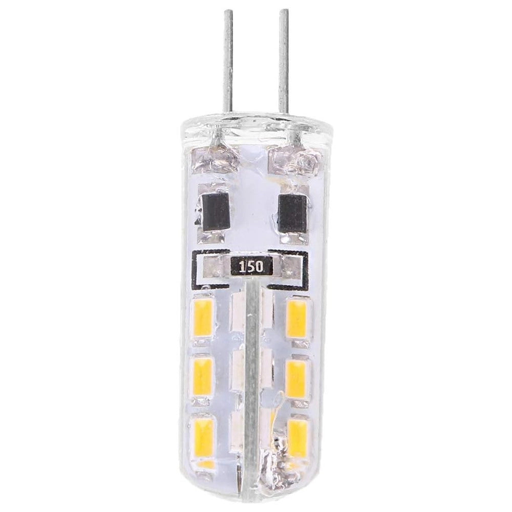 Trade Shop - Lampadina Led 3w 24 Smd G4 3014 Attacco A Spillo Luce Bianca Calda Fredda 12v - -bianco Caldo      -