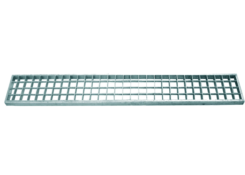 GRIGLIA PER CANALETTA IN ACCIAIO ZINCATO 100x25 cm - Carrabile